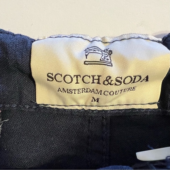 Scotch & Soda Women’s Navy Blue Asymmetrical Zip Closure Trousers Sz M - Picture 4 of 9